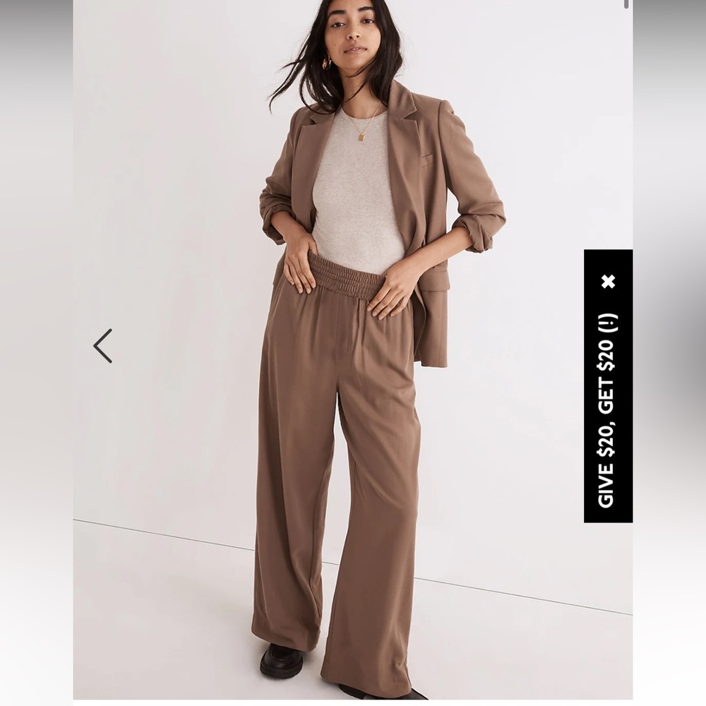 Madewell Drapeweave Carley Wide-Leg Pants